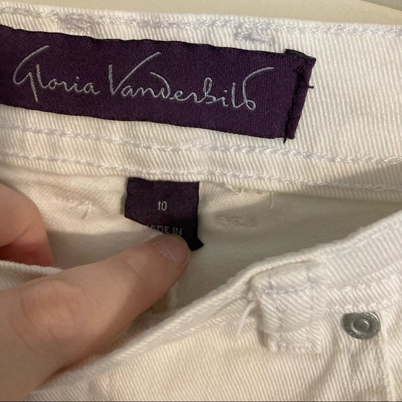 Gloria Vanderbilt Amanda White Capri pants Size 10 - Picture 6 of 6
